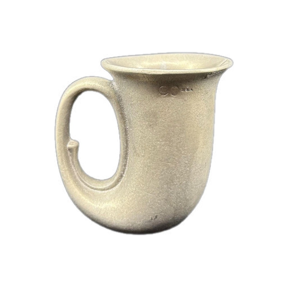 Vintage Pewter Horn Metal Drinking Cup USA